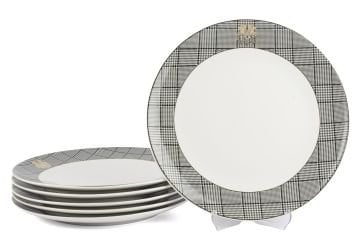 Forest Plaid 6lı Servis Tabağı 28cm