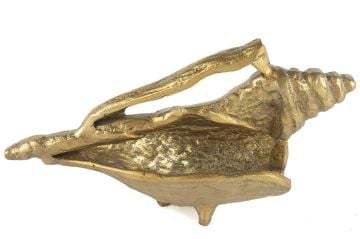 Gold Deniz Kabuğu Obje 26x9x14cm