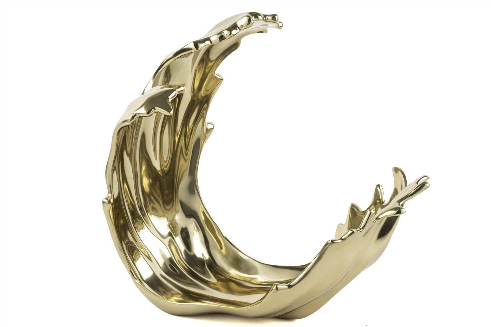 Altın Dalga Dekoratif Obje 40x40cm