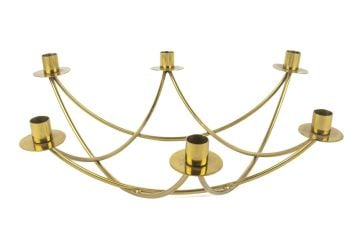 Gold 6 Kollu Şamdan 47x42x16cm