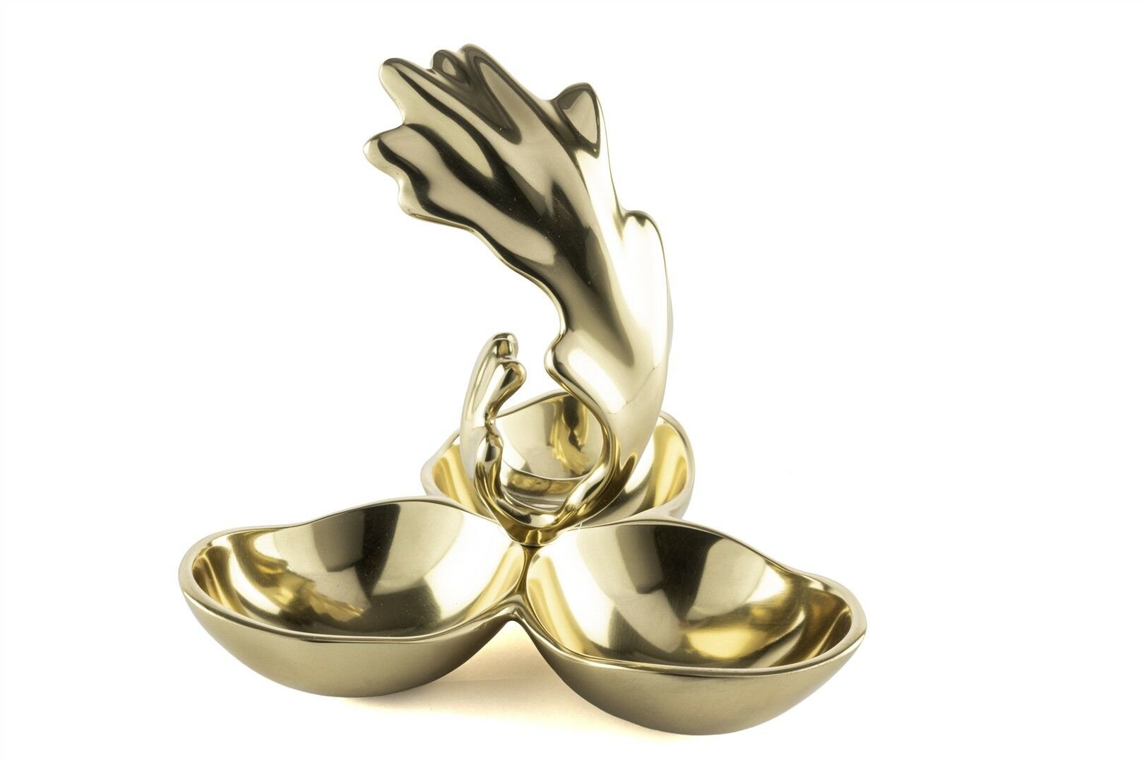 Altın Dalga 3 Bölmeli Çerezlik 23x25cm