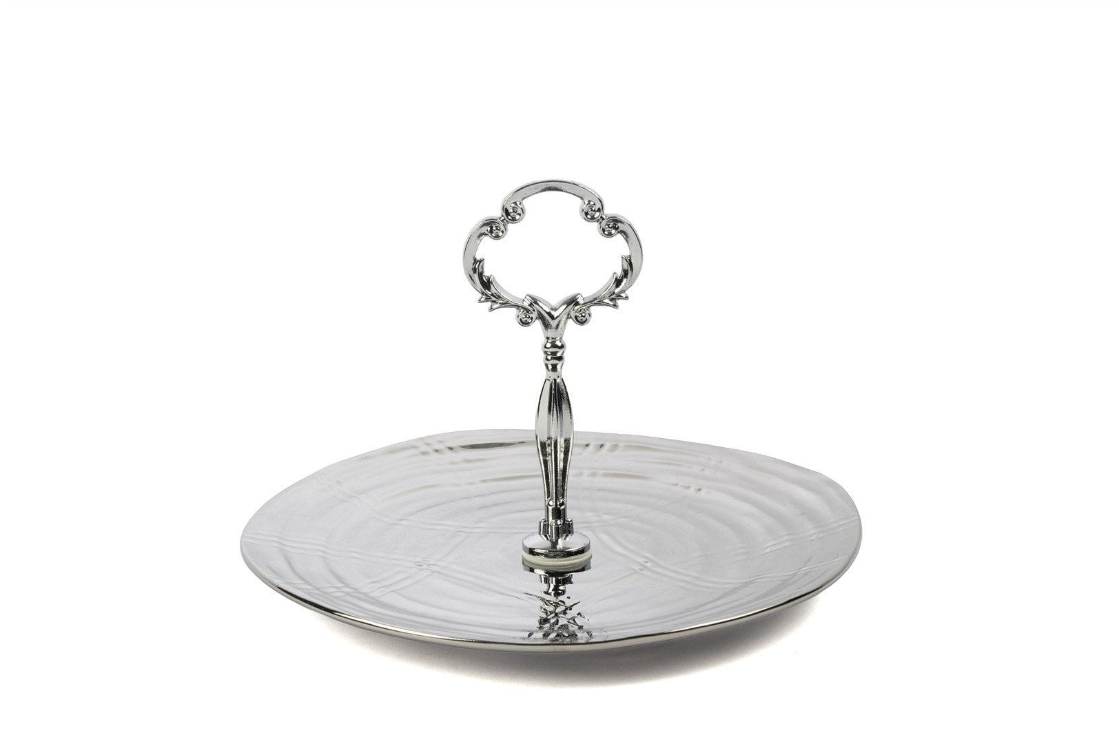 Shiny Silver Sunumluk Stand 21x13cm