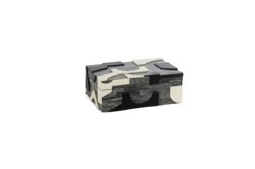 Füme Beyaz Desenli Dek Kutu 21x13x8cm