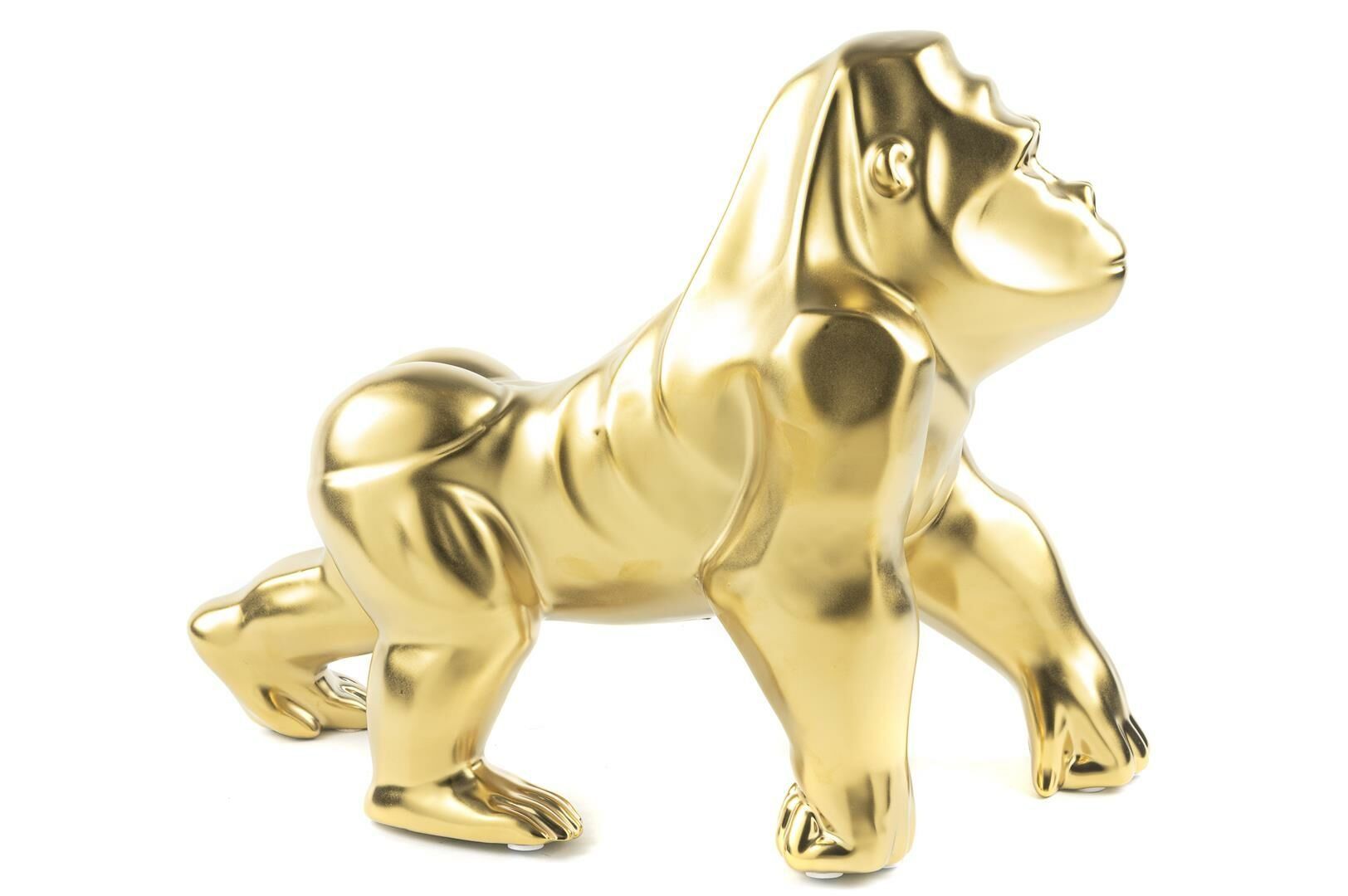 Gold Goril Seramik Obje 39x16x31cm