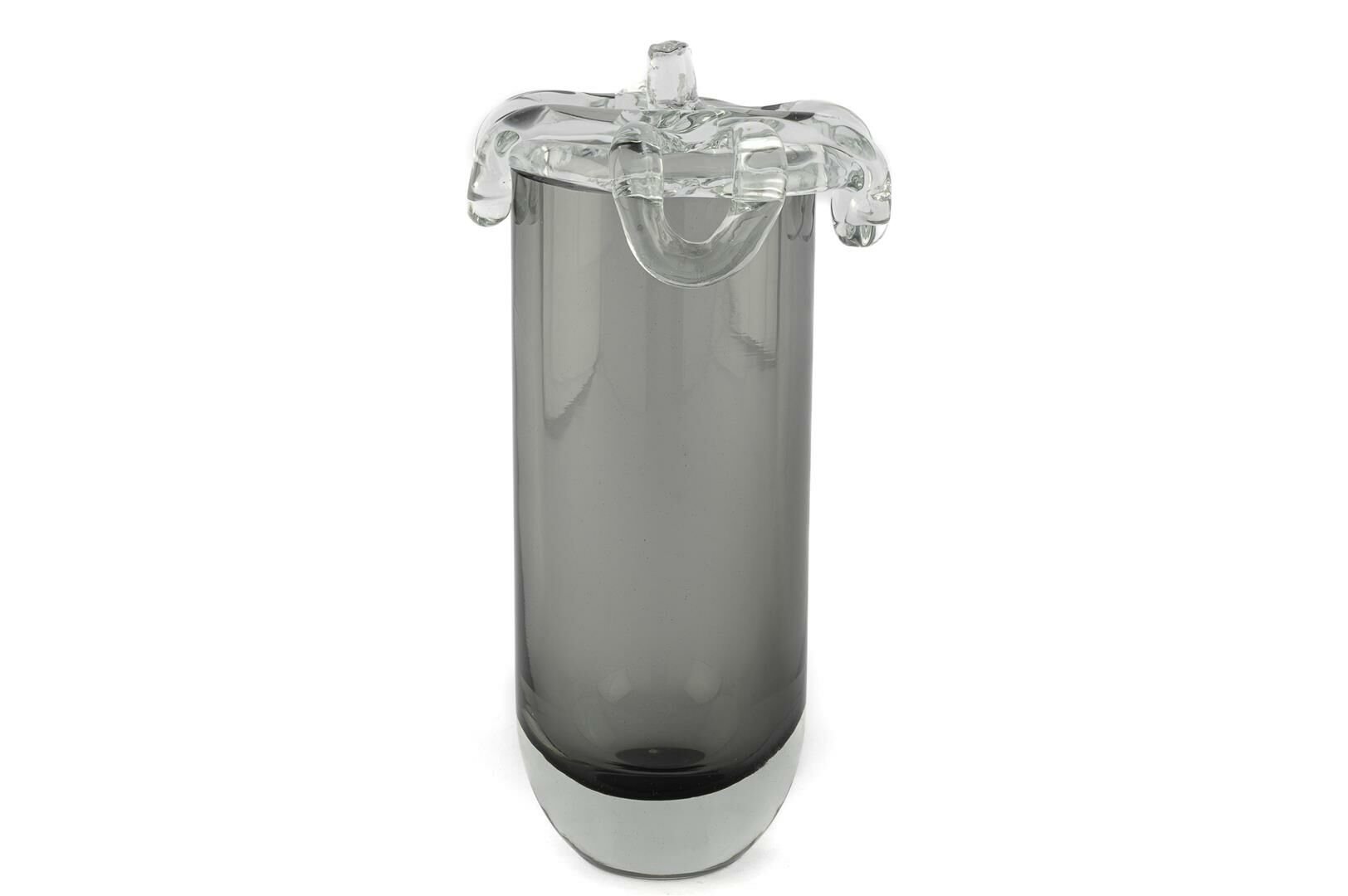 Gri Clean Kapaklı Cam Vazo 11x30cm