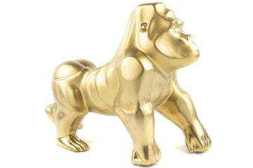 Gold Goril Seramik Obje 46x22x38cm