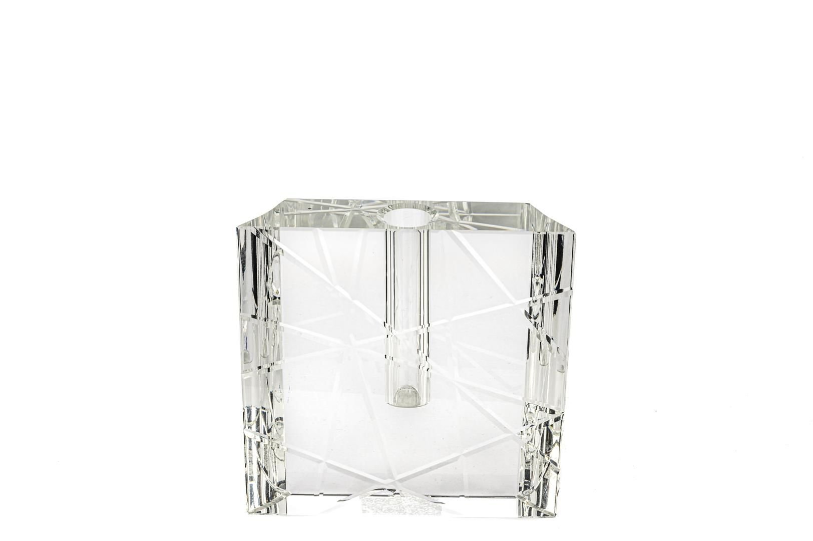 Clear Kare Cam Vazo 13x3x13cm