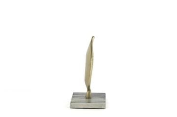 Mermer Ayaklı Gold Yaprak 20x11cm