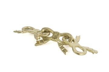 Gold Fiyonk Dek Zincir 35x6cm