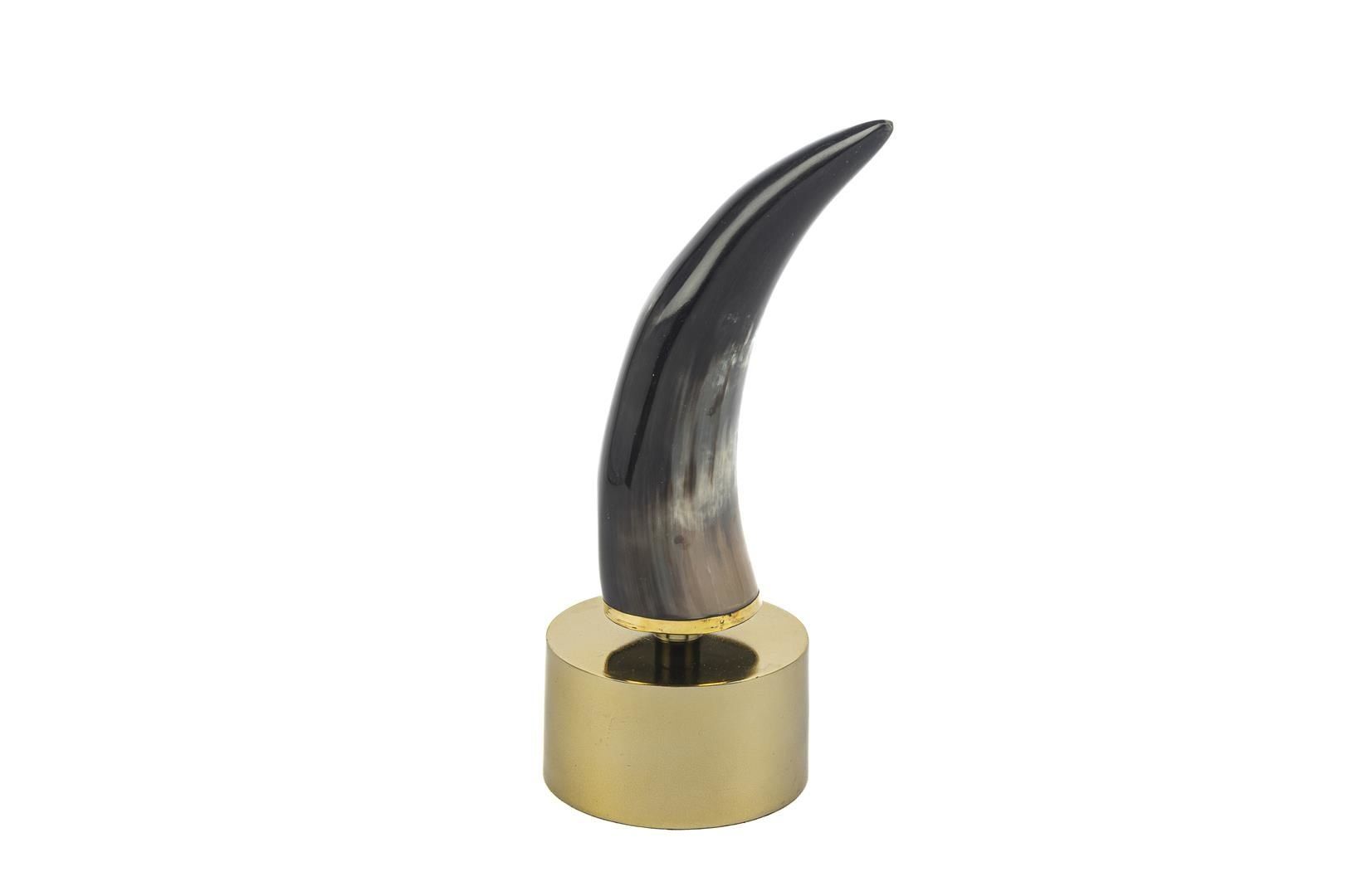 Gold Siyah Boynuz Dekor Obje 14x11x31cm