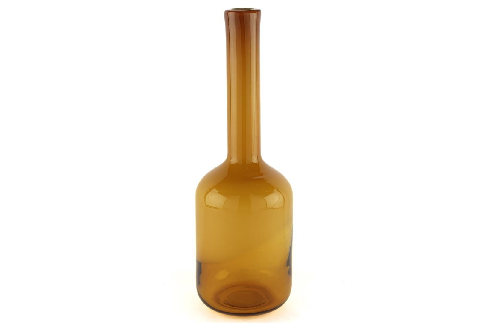 Amber Oranj Degrade Cam Vazo 16x47cm