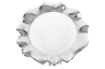 Gümüş Seramik Kase 44x14cm