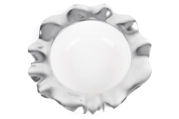 Gümüş Seramik Kase 44x14cm