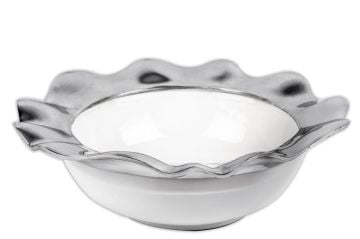 Gümüş Seramik Kase 44x14cm