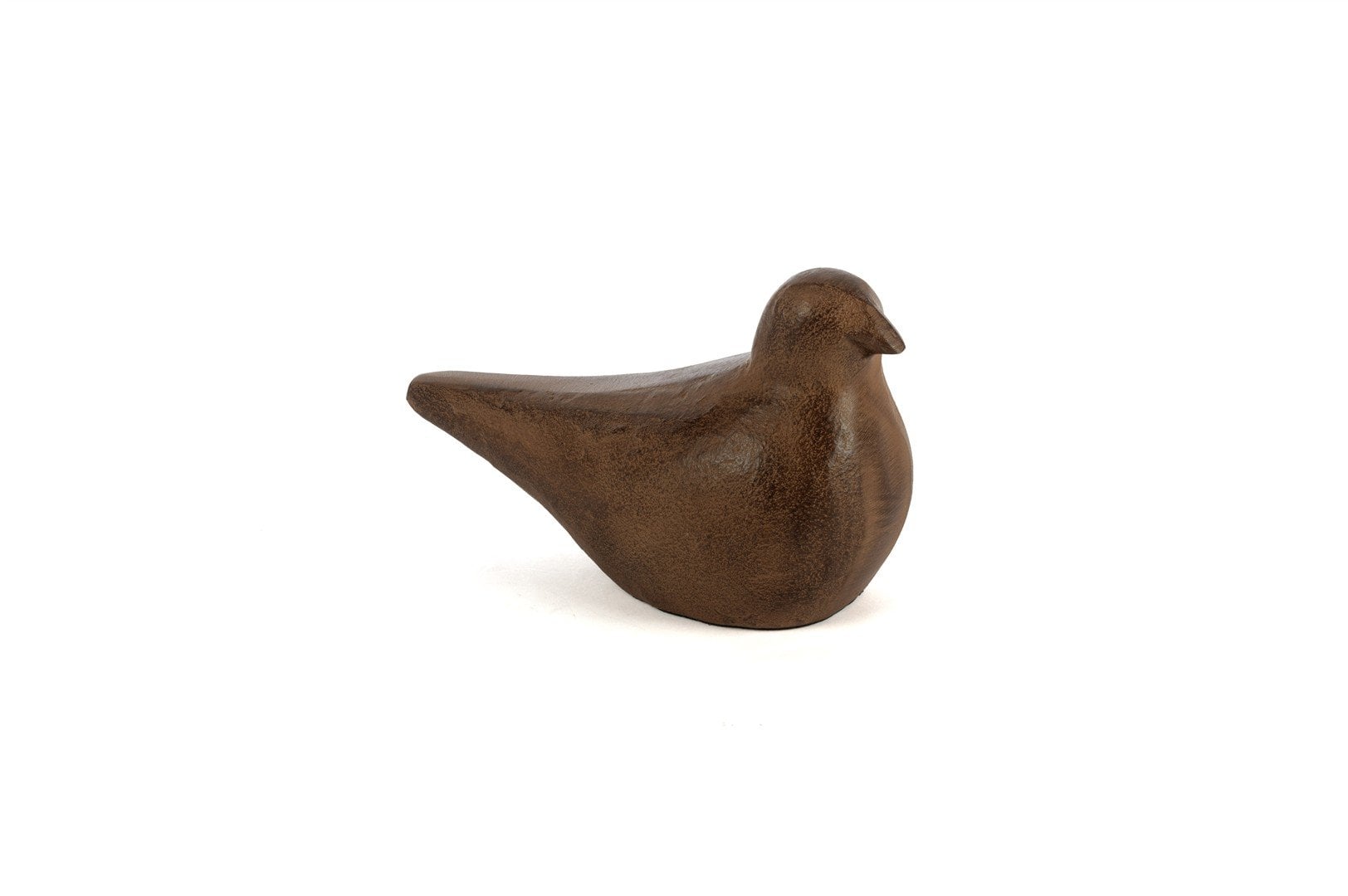 Koyu Ahşap Kuş Dek Obje 24x15cm