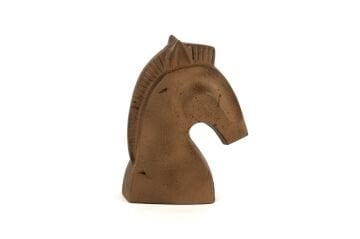 Eskitme Kremit Dek At Kafası Obje 26x20cm