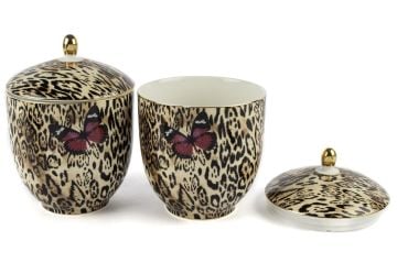 Bianco Leopar 2li Kavanoz 13x18cm