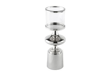 Silver Metal Cam Mumluk 15x44cm