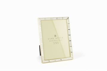 Gold Metal Kenarlı Sedefli Çerçeve 15x20cm