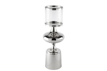 Silver Metal Cam Mumluk 20x58cm