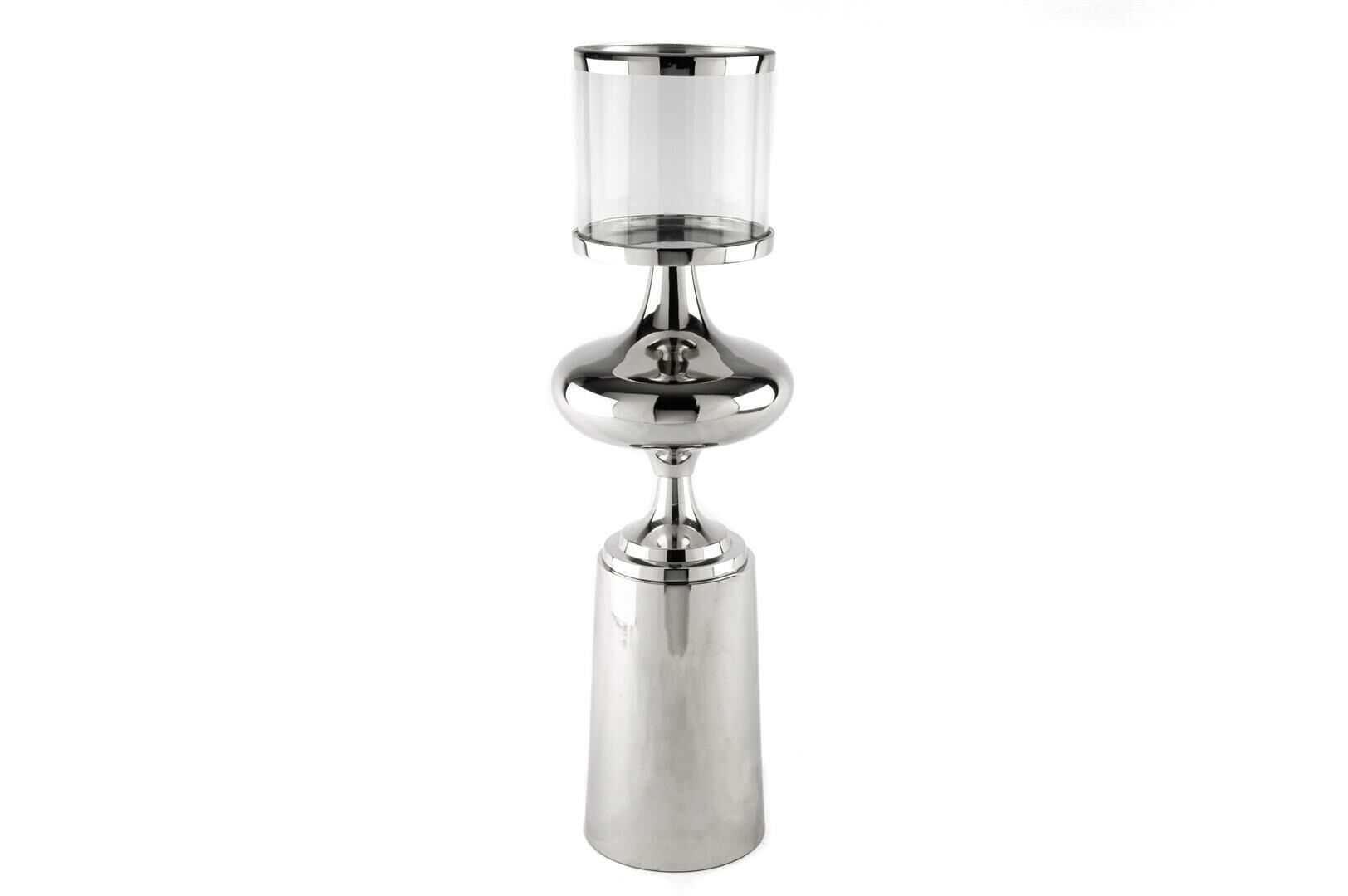 Silver Metal Cam Mumluk 20x68cm