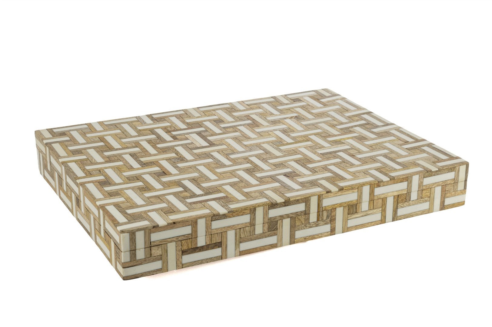 Ahşap Beyaz Dek Kutu 30x40x5cm