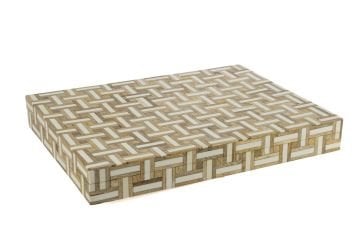 Ahşap Beyaz Dek Kutu 30x40x5cm