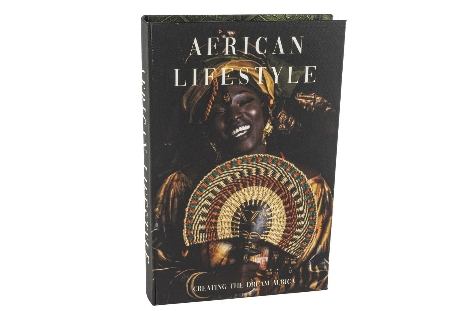 Siyah African Life Kitap Kutu 30x20x5cm