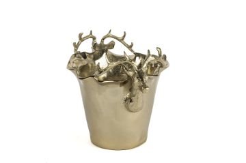 Gold Geyik Vazo 38x25x27cm