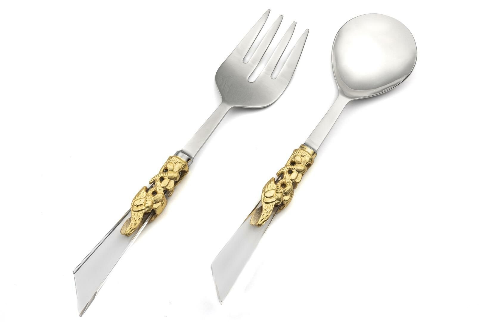Gümüş Gold  2li Salata Servis Seti