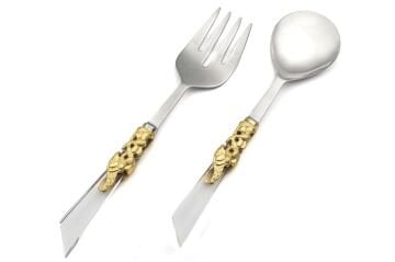Gümüş Gold  2li Salata Servis Seti