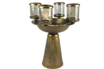 Gold 4lü Cam Mumluk 46x56cm
