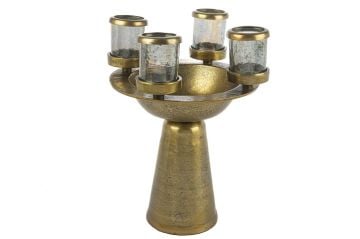 Gold 4lü Cam Mumluk 36x45cm