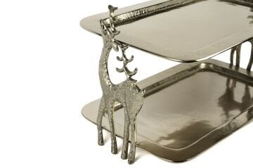 Gold Geyik 2 Katlı Sunumluk 50x29x29cm