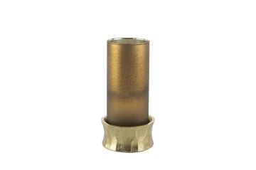 Bronz gold Alüminyum Dekoratif Mumluk 12x26cm