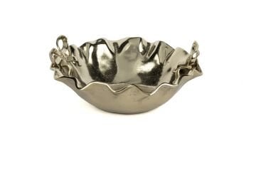 Gold Fiyonk Dekoratif Kase 36x16cm