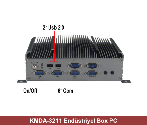 KMDA-3211 Intel Core i5-6500U 8GB 120GB SSD Freedos Endüstriyel Mini PC