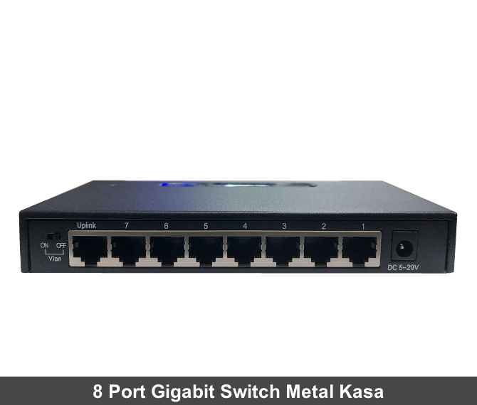 MW-GS8P 8 Port Gigabit Switch Metal Kasa