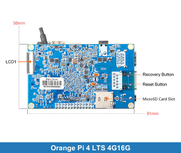 Orange Pi 4 LTS 4G16G