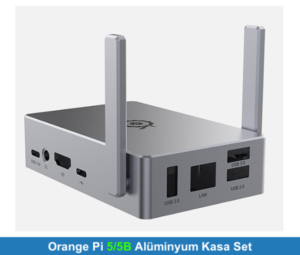 Orange Pi 5/5B Alüminyum Kasa Set