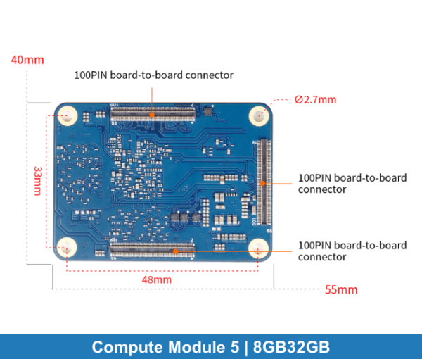 Orange Pi Compute Module 5 | 8GB-32GB