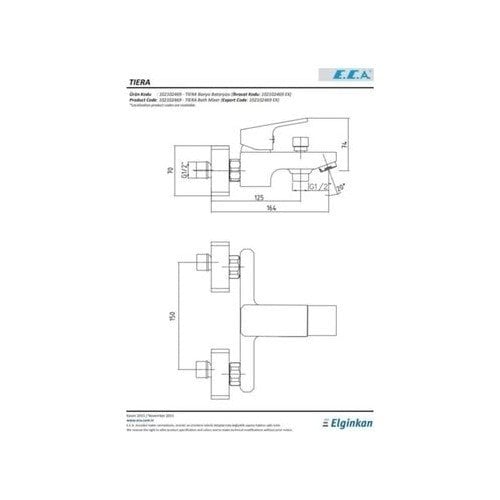 Eca Tiera Banyo Bataryası 102102469