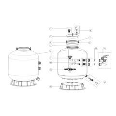 ﻿﻿Emaux Plastik Filtreler Sp450 Plastik Filtre İç Tank Sistemi (Resim NO 9)