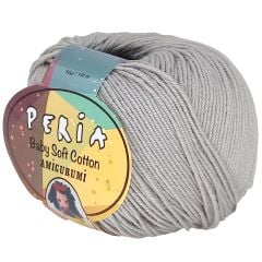 Peria Baby Soft Cotton Metalik Gri 47