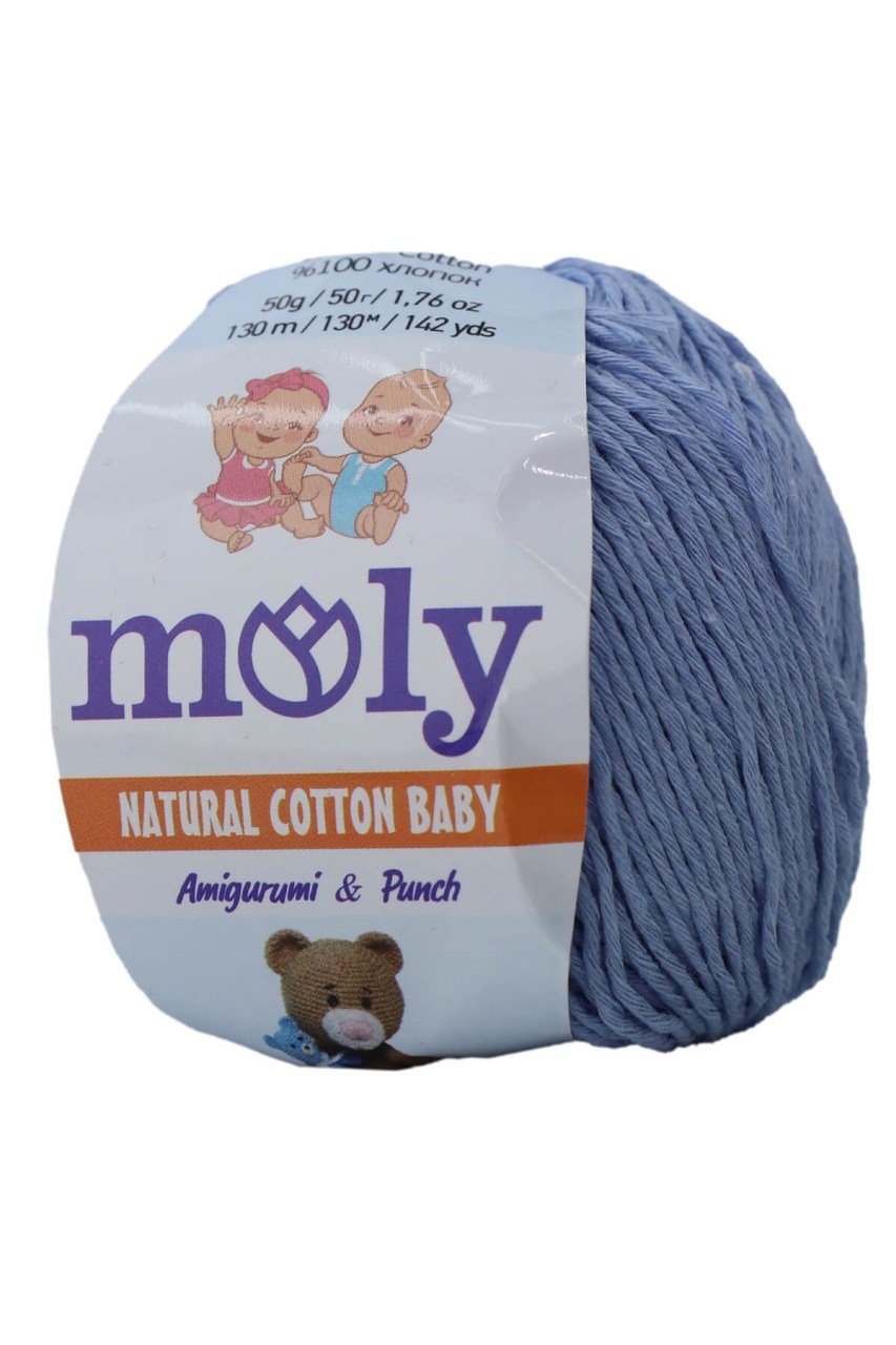 Moly Natural Cotton Baby (12-Bebe Mavi)
