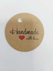 Etiket Handmade With Love No 5