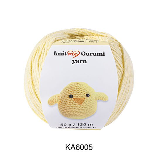 Knit Me Gurumi Yarn KA6005 Bebe Sarı