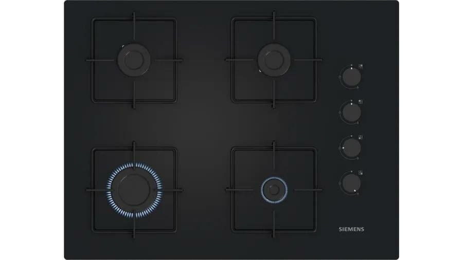 Siemens EO7C6PP30O Ocak Ankastre Gazlı Sert Cam Siyah