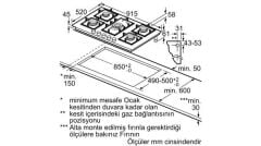 Siemens EP9A6QB90 Ocak Wok Gözlü 90 cm Siyah Cam Ankastre