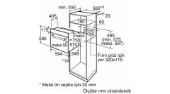 Bosch HBF537EG5T Fırın Ankastre Black Inox